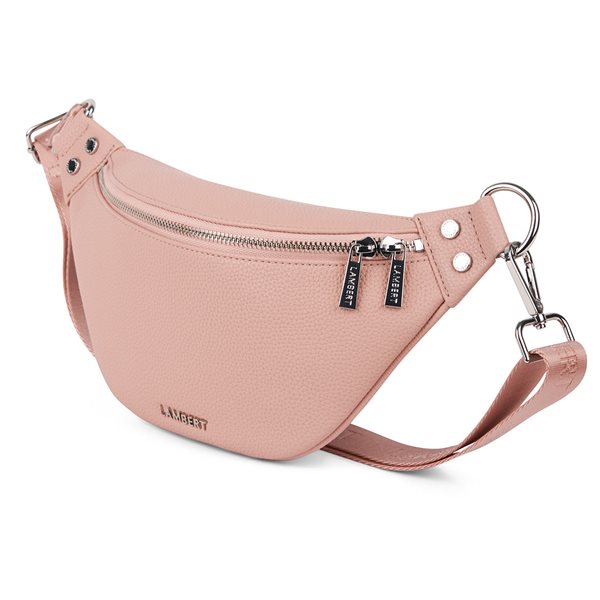The Sarah Vegan Leather Belt Bag - Chiffon