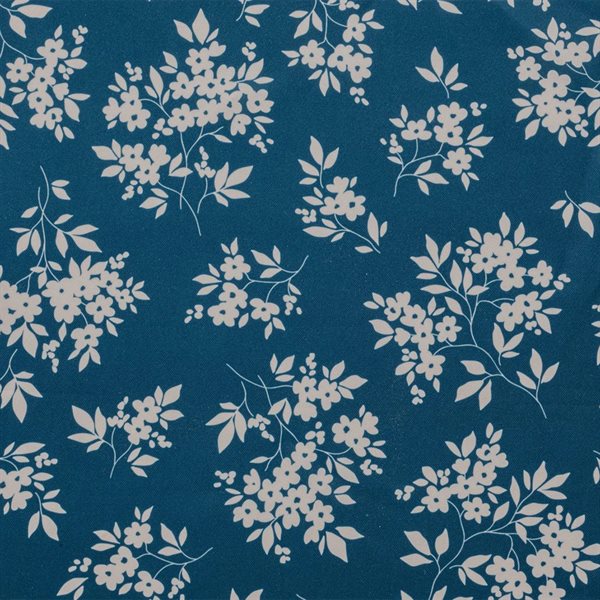 Nappe fleurie Brimbelle 54 x 72 po - Bleu