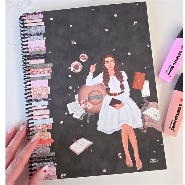 Cahier de notes grand format Frédérique
