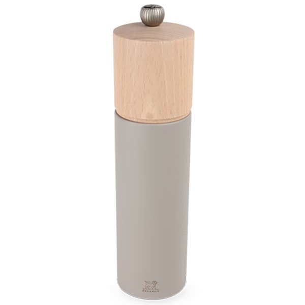 Moulin à sel manuel en bois Boreal 21 cm - Gris galet