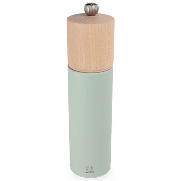 Moulin à sel manuel en bois Boreal 21 cm - Vert sauge