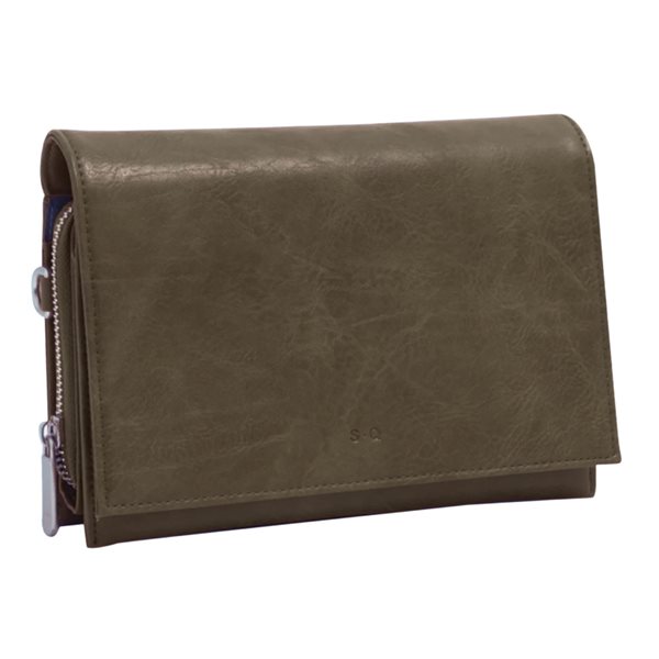 Portefeuille à bandoulière Nita - Olive