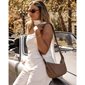 Sylvia Vegan Leather Crossbody Bag - Mocha