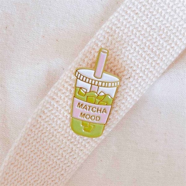 Matcha Mood Enamel Pin