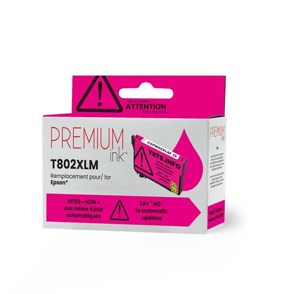 Cartouche jet d’encre compatible Epson T802XL - Magenta