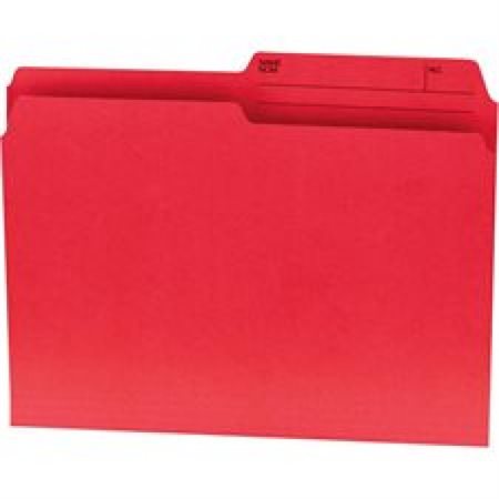 Coloured Reversible File Folder (single unit) - Legal - Red