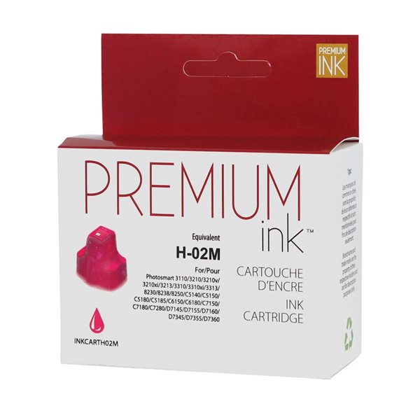 Compatible Inkjet Cartridge (Alternative to HP 02) - Magenta