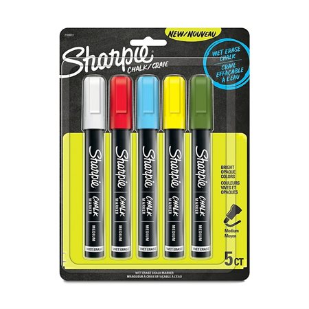 Marqueurs à craie effaçable à l'eau Sharpie