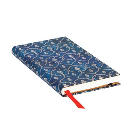 Journal de notes personnelles Slim Velours Bleu