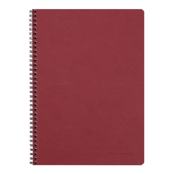 Cahier de notes ligné avec marge à reliure spirale Age Bag - A4 - Rouge