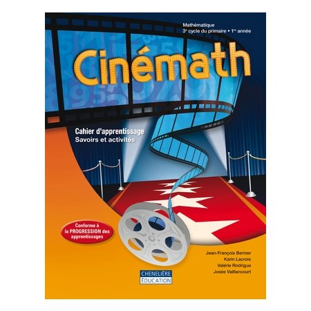 Cahier de savoirs et d'activités - Cinémath - Mathématique - 5e année