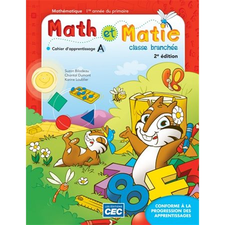 Cahier d'apprentissage A et B - Math et Matie - 2e édition, incluant le carnet des savoirs - Mathématique - 1re année