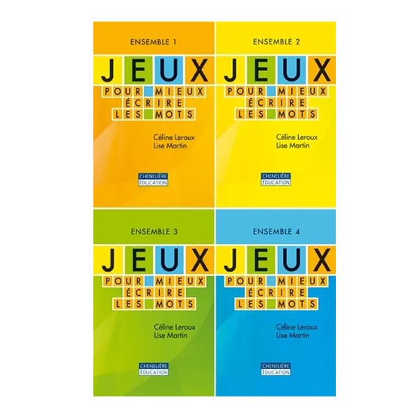 Jeu pour mieux écrire les mots (Ens. 4 jeux)