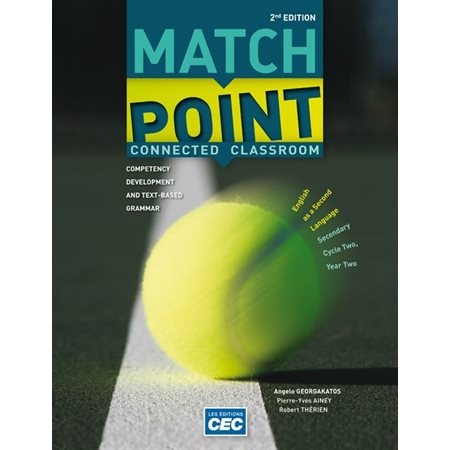 Workbook - Match Point - 2nd Edition with Interactive Activities + Short Stories + Web Student Access (1 year) - English as a Second Language - Secondary 4
