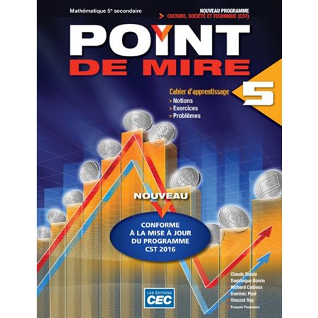 Cahier d'apprentissage Point de mire Culture société et technique (CST) avec exercices interactifs et accès web 1 an Secondaire 5