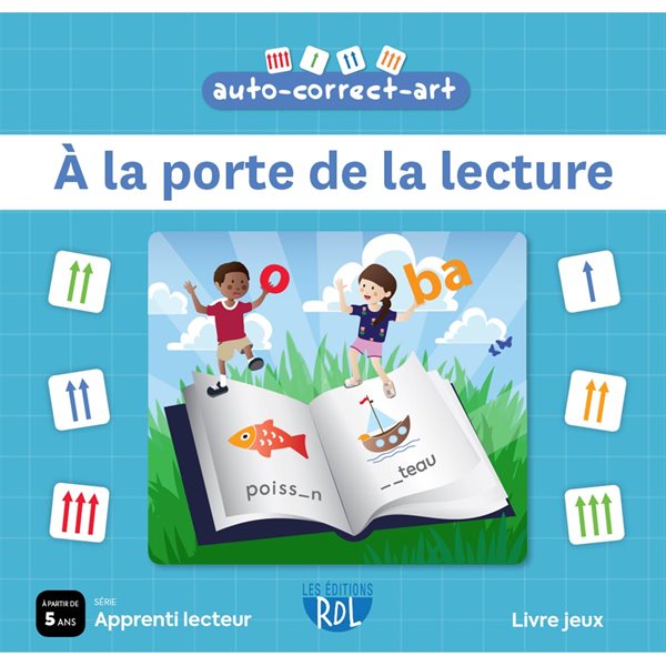Livre-jeux éducatif - À la porte de la lecture - Livre + pièces de jeux régulières en carton - Français - Préscolaire - Début primaire