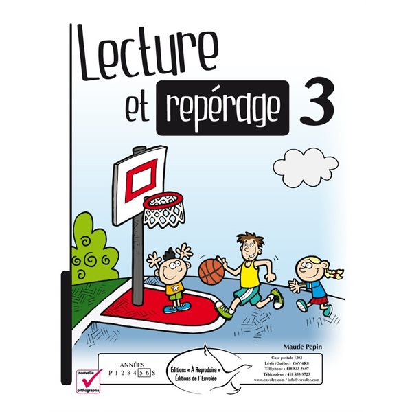 Cahier de compréhension de lecture - Lecture et repérage 3 - 57 pages incluant le corrigé à la fin - Français - 5e et 6e années