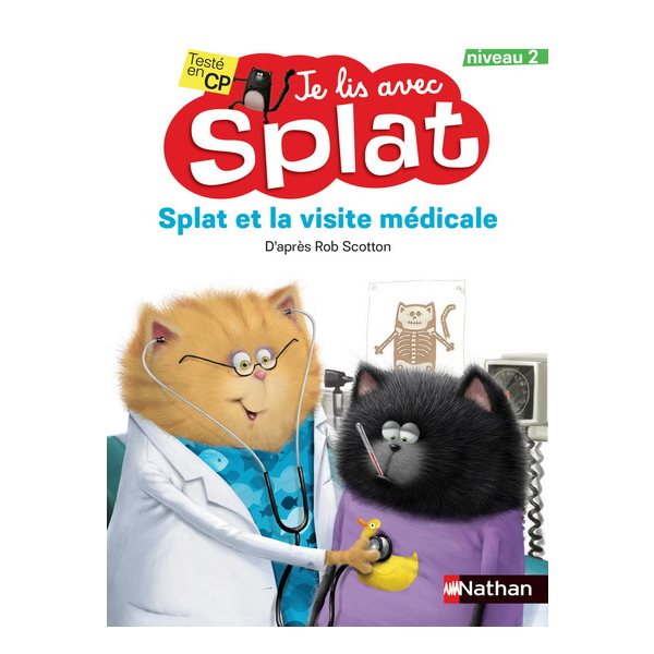 Splat et la visite médicale - Je lis avec Splat - Niveau 2