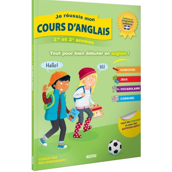 Mon cahier d'activités : anglais 1er cycle