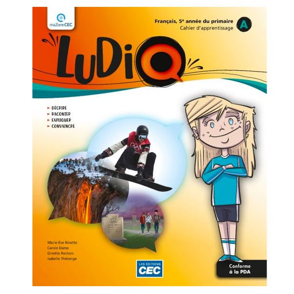 Cahier d'apprentissage A et B - LudiQ - incluant le carnet des savoirs et de révision + version numérique gratuite - Français - 5e année