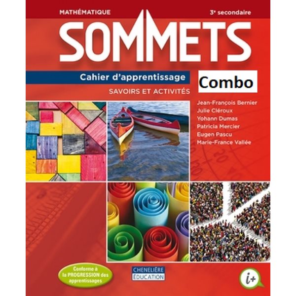 Cahier de savoirs et d’activités - Sommets - versions papier + numérique (1 an) - Mathématique - Secondaire 3