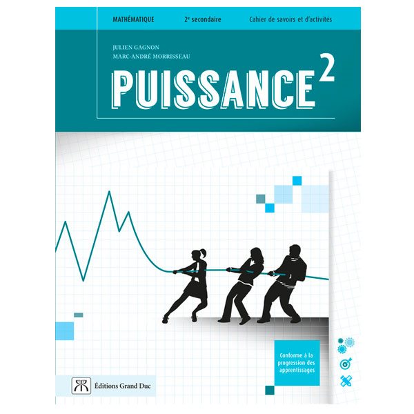 Cahier de savoirs et d'activités Puissance 2 - Version imprimée - Mathématique - Secondaire 2