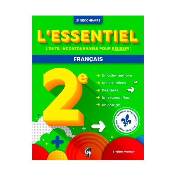 Cahier L'essentiel 2e secondaire - Français - Nouvelle édition