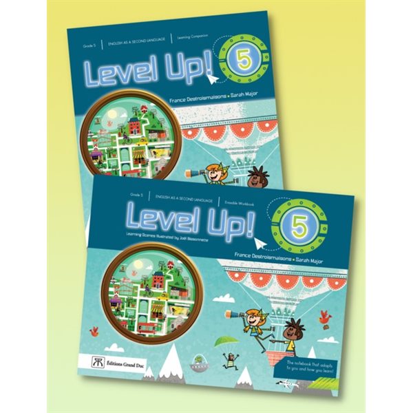 Learning Companion + Erasable Workbook - Level Up ! - English as a Second Language - Grade 5