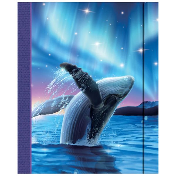 Journal de notes personnelles grand format Simple Dream Baleine boréale
