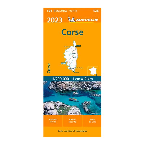 Carte routière Corse 528 - Carte Régionale 2023