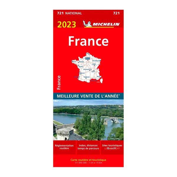 Carte routière France 721 Carte Nationale