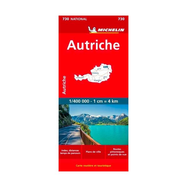 Carte routière et touristique Autriche 730 - Carte Nationale N.E.