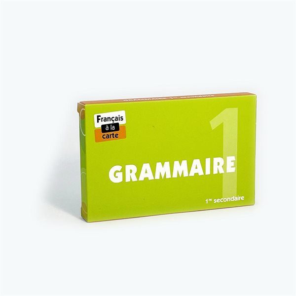 Cartes d'exercices de grammaire - Français à la carte : Grammaire 1 - 44 cartes - Français - Secondaire 1