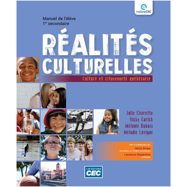 Cahier d'apprentissage - Réalités culturelles - papier (incluant les exercices interactifs) + accès étudiants, web 1 an - Culture et citoyenneté québécoise - Secondaire 1