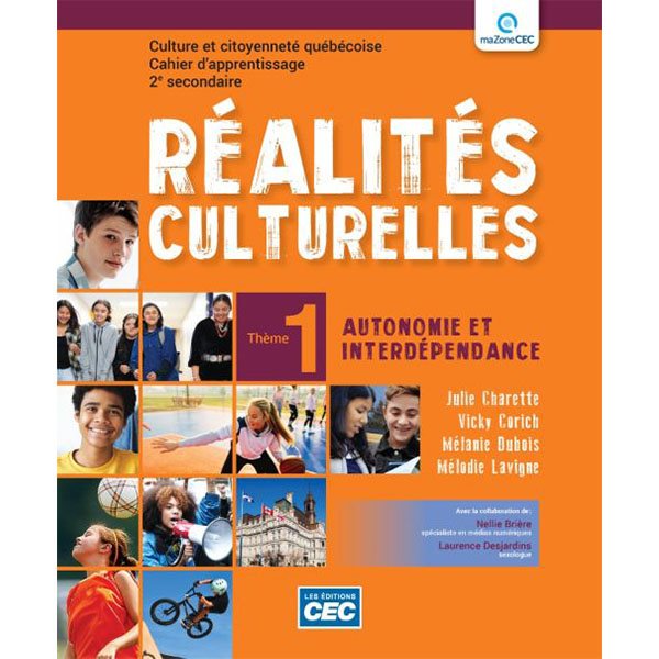 Cahier d'apprentissage - Réalités culturelles - papier (incluant les exercices interactifs) + accès étudiants, web 1 an - Culture et citoyenneté québécoise - Secondaire 2