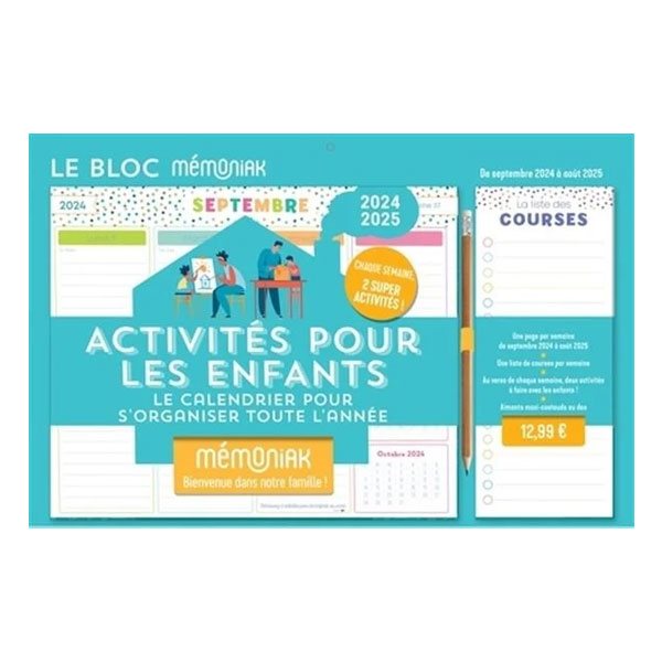 Activités pour les enfants : le calendrier pour s'organiser toute l'année : de septembre 2024 à août 2025