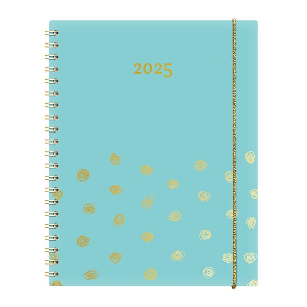 W. Maxwell Kibo Weekly Agenda (2025) - Gold Blue