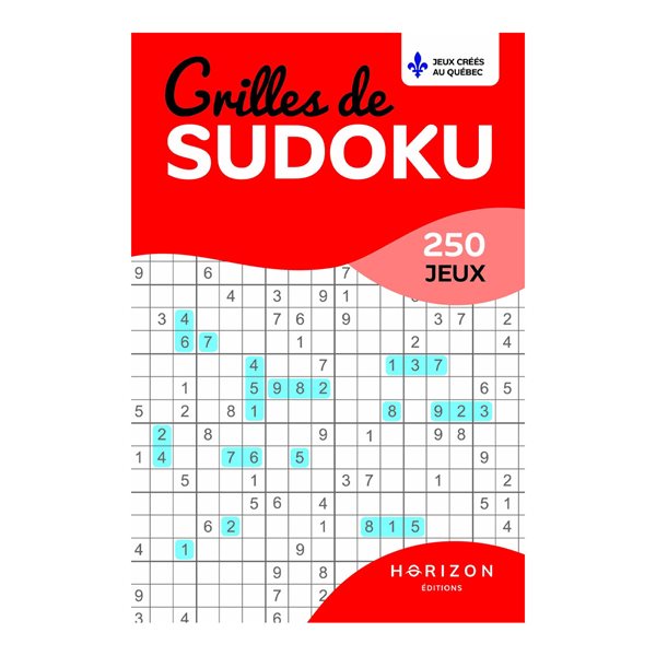 Grilles de sudoku - 250 jeux