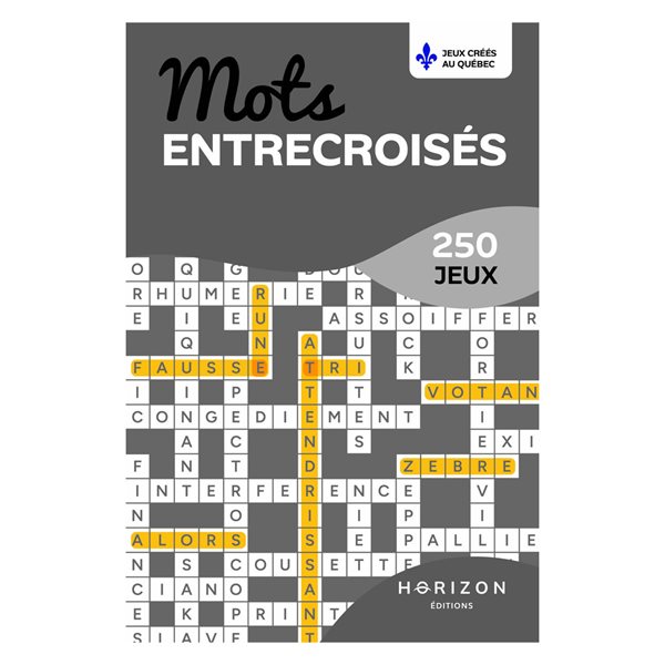 Mots entrecroisés - 250 jeux