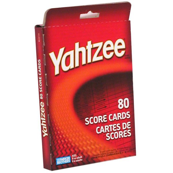 Yahtzee® - Feuilles de pointage 