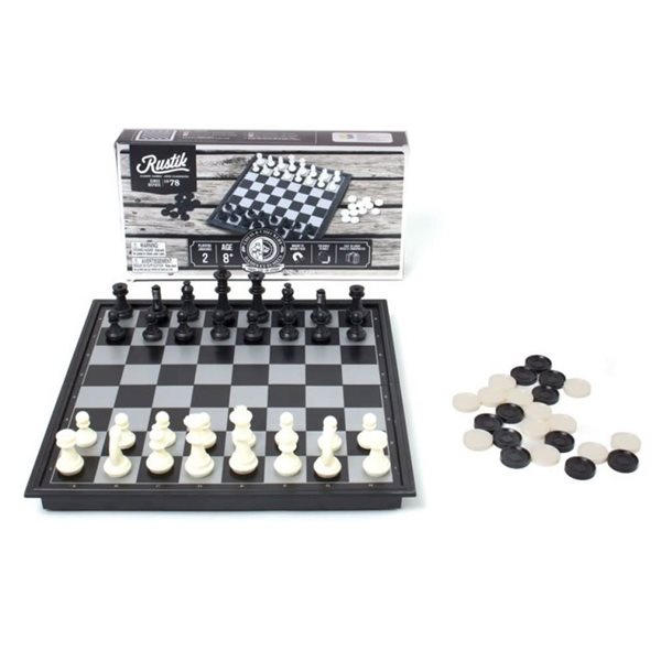 Magnetic Chess & Checkers 