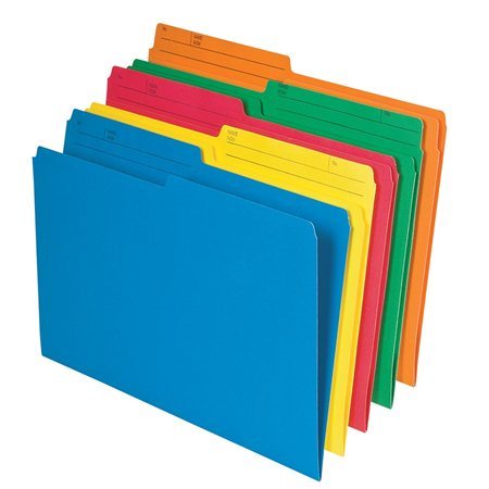 File folders - Legal size - Assorted colours - Sold by The Unit