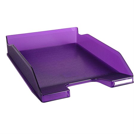 Corbeille à courrier Linicolor® Violet translucide
