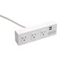 Workstation Surge Protector With 2 USB Ports