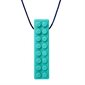 Collier à mâchouiller Lego Moyen - Turquoise