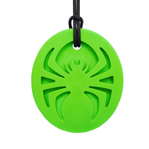 Collier à mâchouiller Araignée - Moyen Vert lime