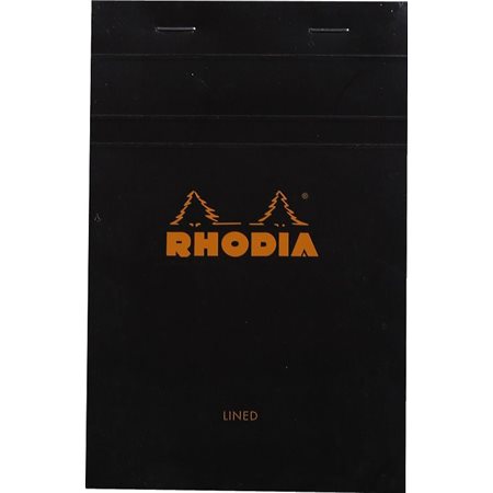 Bloc de notes Rhodia Noir - 11 x 17 cm