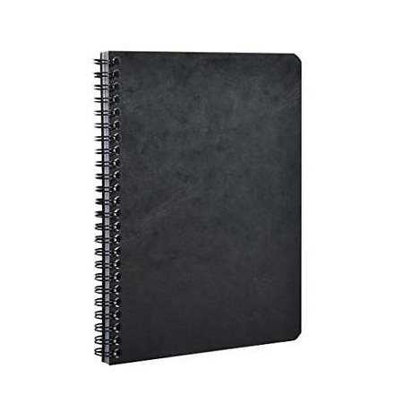 Cahier de notes ligné avec marge à reliure spirale Age Bag - 14 x 9,5 cm - Noir