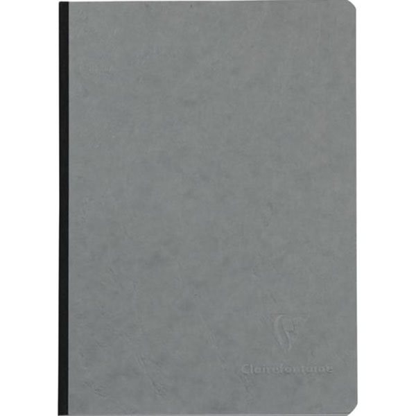 Cahier de notes lignée à reliure agrafée Age Bag - A5 - Gris