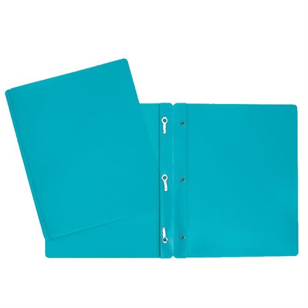 Poly Report Cover With Three Fasteners - Turquoise